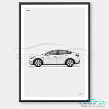 Load image into Gallery viewer, Tesla Model Y Car Poster
