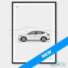 Load image into Gallery viewer, Tesla Model Y Car Poster