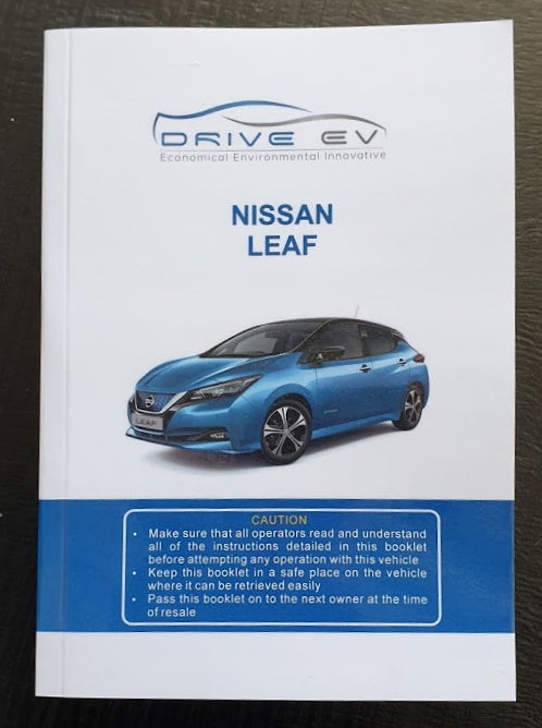 Nissan LEAF (ZE1) 62kWh English owners manual 2017-