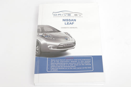 Nissan LEAF Owners manual AZE0 Nov 2015-2017